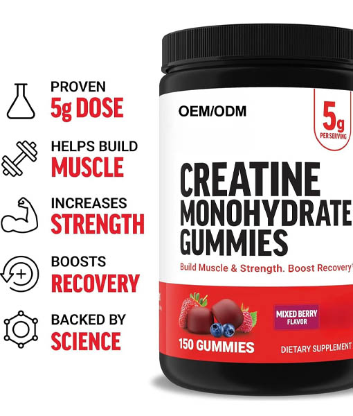 Creatine Monohydrate Gummies for Health Pre Workout