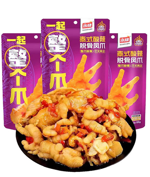 Chinese Snack Spicy Casual Snacks Spicy Boneless Chicken Feet
