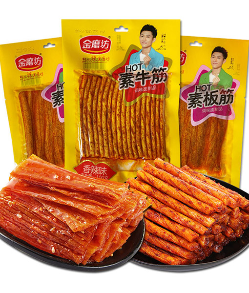 Chinese Spicy Food Exotic Snacks Spicy Gluten Spicy Strip Snacks Asian Snacks