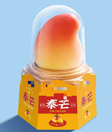 Ice Cream mango Flavor Lemon Peach Exotic Snakc Ice Cream