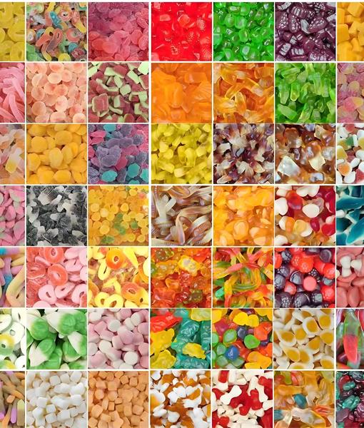 Bulk Sweet & Sour Gummy Candies Assorted Shapes Wholesale