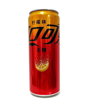 Coca-Cola Zero Sugar Lemon Flavor Carbonated Drink 330ml Aluminum Can