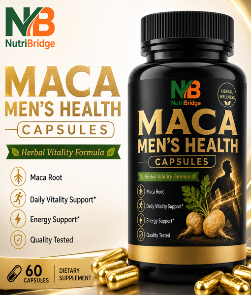High Potency Libido Support Maca Men's Health Capsules
